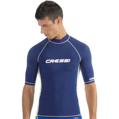 Cressi Short Sleeve Rash Guard - Blue Men's